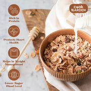 CookGarden Instant Oats 500g | Protein Rich Breakfast | Gluten Free Oats | Diet Food | 100% Wholegrain