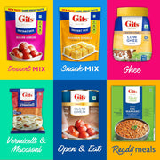 Gits Instant Rice Dosa Breakfast Mix, Makes 20 per Pack, Pure Veg, South Indian Breakfast Mix, 500g