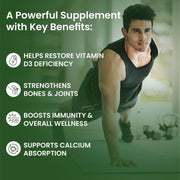 Vlado's Himalayan Organics Vitamin D3 60000 IU Tablets | Cholecalciferol I Vitamin D3 60k Supplement | Vitamin D 60000 iu Tablets | Cholecalciferol Supplement 60000iu for men & women | Orange Flavour - 40 Tablets