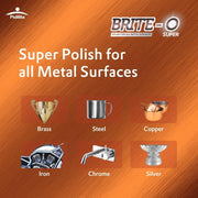 Pidilite Brite-O Metal Polish, Cleans, Polishes And Protects Metal [25 GM]