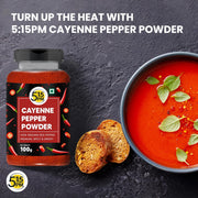 5:15 PM Cayenne Pepper Powder 100g | Cayenne Pepper Spicy & Smoky | Perfect for Cooking, Seasoning |100 gram