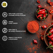 5:15 PM Cayenne Pepper Powder 100g | Cayenne Pepper Spicy & Smoky | Perfect for Cooking, Seasoning |100 gram
