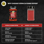 5:15 PM Cayenne Pepper Powder 100g | Cayenne Pepper Spicy & Smoky | Perfect for Cooking, Seasoning |100 gram