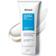 Re'equil Ceramide & Hyaluronic Acid Moisturiser 100g | Barrier Repair Cream, Long Lasting Hydration for Normal to Dry Skin