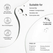 The Formularx Barrier Relief Ceramide Lightweight Moisturizer With Niacinamide & Hyaluronic Acid | For Oily, Combination, Dehydrated, Acne Prone, Sensitive Skin | 50 Gram