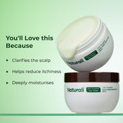 Naturali Anti-Dandruff Hair Mask With Sage & Salicylic Acid | Clarifies Scalp | Reduces Itchiness | 