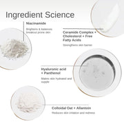The Formularx Barrier Relief Ceramide Lightweight Moisturizer With Niacinamide & Hyaluronic Acid | For Oily, Combination, Dehydrated, Acne Prone, Sensitive Skin | 50 Gram