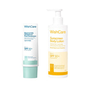 WishCare Niacinamide Oil Balance Fluid Sunscreen SPF 50 PA++++ In-Vivo Tested | 8Hrs+ SPF Protection | Lightweight, Matte & No White Cast | Photostable Sunscreen SPF50 For Oily Skin, Sensitive, Dry & Combination Skin | For Women & Men | 50 ml