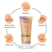 Sanfe Bikini Line Hair Removal Cream with Spatula for Sensitive Skin | With Vitamin E & Aloe Vera | 