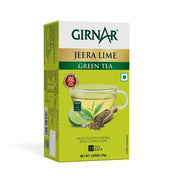 Girnar Jeera Lime Green Tea Bags – Green Tea with Natural Cumin (Jeera) & Lime Flavor, 25 Tea Bags | Refreshing Herbal Infusion for Digestion & Metabolism Support