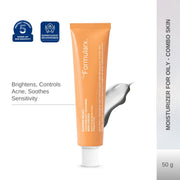 The Formularx Barrier Relief Ceramide Lightweight Moisturizer With Niacinamide & Hyaluronic Acid | For Oily, Combination, Dehydrated, Acne Prone, Sensitive Skin | 50 Gram