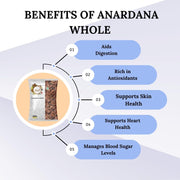 Chounk Pomegranate Seeds - 100 g (Pack Of 1) | Dried Anardana Whole | Anar Dana | Whole Spices Anardana Seeds | Anar Ke Beej