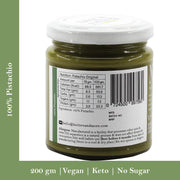 Butters & More Vegan Natural Pistachio Butter (200gm) Single Ingredient & Unsweetened Premium Nut Butter. Keto & Diabetic Friendly.