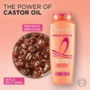 L'Oreal Paris Shampoo, Nourishes, Repair & Shine, For Long and Lifeless Hair, Dream Lengths, 340ml