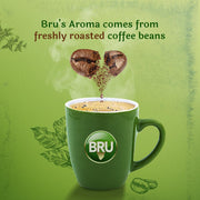 Bru Instant | Aromatic Coffee From South Indian Plantations | Premium Blend of Robusta & Arabica Beans For a Rich Coffee Experience | Bag, 100g
