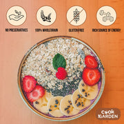 CookGarden Instant Oats 500g | Protein Rich Breakfast | Gluten Free Oats | Diet Food | 100% Wholegrain