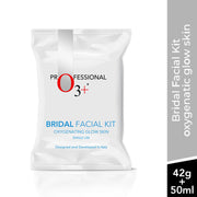 O3+ Bridal Facial Kit Oxygenating Glow Skin for Deep Cleansing, Bright & Radiant Complexion Suitable for All Skin Types (42g+50ml Single use Kit)