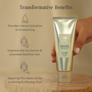 SHANKARA Gheesutra Hand and Foot Cream Enriched with Washed Ghee, Moringa, and Bamboo Extracts For Intensive Hydration, Moisturizing, and Skin Barrier Improvement - 60ml