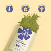 Nat Habit Organic Indigo Powder (HUFA Pigment) 85g | Natural Hair Colour for Black Hair | Post-Henna