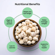 Khetika Premium Mithila Makhana 100g (Pack of 2) | Dry Fruits in Fresh, Raw Foxnut, Phool Makhana for Prasadam, Premium Lotus Seeds, Rich in Calcium, Natural & Crunchy, Fit for Fasting, Direct from Farm