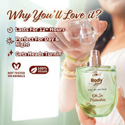 Plum BodyLovin' Oh So Pistachio Perfume | Long Lasting & Premium Oriental Gourmand Fragrance | Luxury Perfume For Women | Pistachio & Hazelnut Notes | Perfect For Holidays & Special Ocassions (50ml)