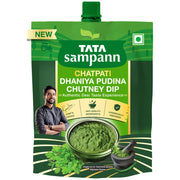 Tata Sampann Chatpati Dhaniya Pudina Chutney Dip 200g | Fresh Coriander & Mint Hari Chutney | Ready 