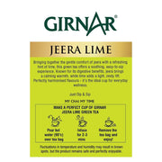Girnar Jeera Lime Green Tea Bags – Green Tea with Natural Cumin (Jeera) & Lime Flavor, 25 Tea Bags | Refreshing Herbal Infusion for Digestion & Metabolism Support