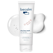 Becalm Daily Salicylic Acid Face Wash for Oily and Acne Prone Skin | Airy face wash for Men & Women | Soap & Sulphate free | Oil, Acne, Dullness, Pore control | Microbiome friendly | With Quaternium - 73 & Prebiotic | No fragrance