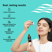 Rivela Dermascience 2% Hyaluronic Acid + B5 Serum 30ml | Hydrating Face Serum with 1% Blue Copper Peptides for All Skin Types