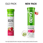 OZiva Bioactive Glutathione Tablets, Skin Glow, Strawberry Swirl, 15 Tabs
