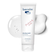 Becalm Daily Salicylic Acid Face Wash for Oily and Acne Prone Skin | Airy face wash for Men & Women | Soap & Sulphate free | Oil, Acne, Dullness, Pore control | Microbiome friendly | With Quaternium - 73 & Prebiotic | No fragrance