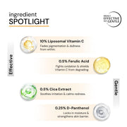 Deconstruct 10% Vitamin C Face Serum with 0.5% Ferulic Acid 30ml | Liposomal Technology | Brightenin