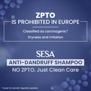 Sesa Anti Dandruff Shampoo - 300ml | ZPTO Free Formula | Piroctone Olamine, Tea Tree & Rosemary Oil | Upto 100% dandruff reduction | Prevents Itching & Irritation | Safe for Daily Use | Unisex