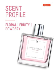 EM5 Rose Des Vents Perfume for Women | Fresh Fruity Rose & Spicy Floral Fragrance | Strong & Long Lasting EDP Eau de Parfum | Elegant Evening & Special Occasion Scent | Premium Gift for Her | 50ml