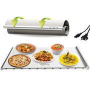 Lifelong Electric Food Warmer - 250 W | Roll Up Silicon Heating Mat | Adjustable Temperature Control with Touch | Even Warming Tray for Dining, Parties & Events | Auto Shut-Off (47 X 32 CM) (LLEFW09)