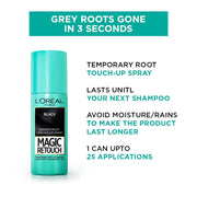 L'Oreal Paris Instant Root Concealer Spray, Ideal For Touching Up Grey Root Regrowth, Magic Retouch, 2 Dark Brown, 75Ml (Pack Of 2)