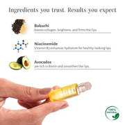 Shankara Unisex Timeless Lip Oil Roll-On for Glossy, Soft Lips with Essential Oils for Hydration, Nourishment & Healing – Travel Size, Sun Protection, No Fragrance, Brightening (4ml)