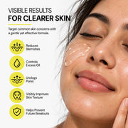 Arniq Skin Clarifying Gel with 1.7% Salicylic Acid & 4% Niacinamide | Blemish & Uneven Skin Care | Lightweight Non-Greasy Gel | 30 g