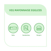 Veeba Veg Mayonnaise Eggless (250G) I Vegan I 0 Trans Fat I Glutten Free