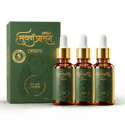 VASU Swarnaprashan Drop For Kids - Natural Formulated With Pure 24Ct Gold | Healthy Growth | Golden Nectar | Improves Strength & Immunity Booster For Kids (0-16 Years) - 30Ml