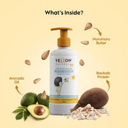 Yellow Hydrate Fun Body Lotion & Curly Hair Shampoo Combo For Kids - Toasted Vanilla