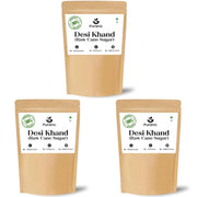 Puranic Desi Khand Organic 300g | Chemical & Pesticides Free | Khandsari Sugar | Sulphur-free Khaand