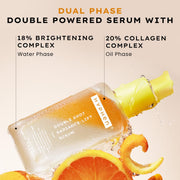 Hyphen 18% Brightening + 20% Collagen Face Serum | Double Serum with 11% Mandarin 5% Niacinamide 2% PGA & Bakuchiol | Brightening & Collagen Boost | Dark Spots & Melanin Reduction | All Skin Type-50ml
