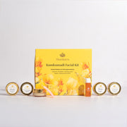 Shankara Kumkumadi Facial Kit - Hydrating Cleanser (12ml), Deep Cleanse Ubtan (4gm), Massage Cream (5gm), Calming Mask (5ml), Kumkumadi Oil (5ml) & Timeless Moisturizer (5ml) - (Combo Pack of 6)