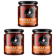 Ching's Chilli Oil Crunchy 170g | Drizzle, Stir, Spread | Real Garlic, Onion & Chilli Flakes | For N