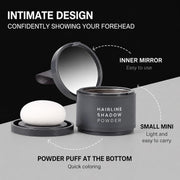 Varniraj Black Hair Root Touch Up Powder 4g | Instant Grey Root Cover & Hairline Shadow Powder | Wat