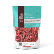 Pure & Sure Byadagi Organic (Dried) Red Chilli Whole - 100gm | 100% Natural Sabut Lal Mirch | No Preservatives, No Additives, No Colours | Rich Aroma & Taste