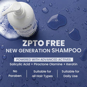 Sesa Anti Dandruff Shampoo - 300ml | ZPTO Free Formula | Piroctone Olamine, Tea Tree & Rosemary Oil | Upto 100% dandruff reduction | Prevents Itching & Irritation | Safe for Daily Use | Unisex