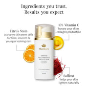 Shankara Timeless Restorative Skin Elixir - Visibly Brightens, Hydrates, Firms Skin with Ayurvedic Super Herbs and Citrus Stem Cell Technology - Facial Serum for All Skin Types - 30ml Pump Bottle