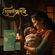 VASU Swarnaprashan Drop For Kids - Natural Formulated With Pure 24Ct Gold | Healthy Growth | Golden Nectar | Improves Strength & Immunity Booster For Kids (0-16 Years) - 30Ml